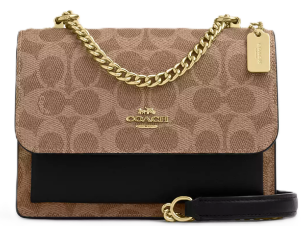 Tui Coach Mini Klare Crossbody Signature Canvas 'Tan' CW206-IMQRX