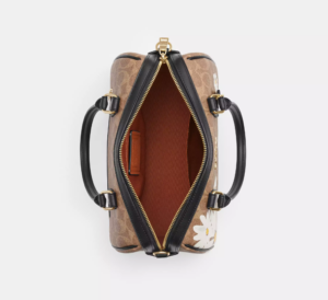 Tui Coach Rowan Satchel Canvas Floral Print 'Tan' CZ590-IMTAM