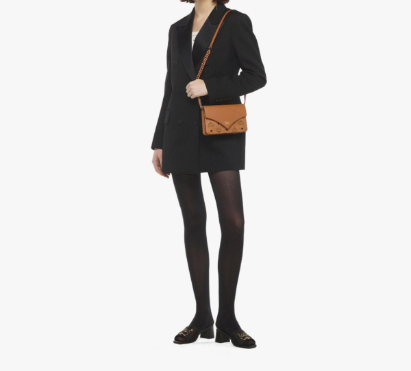 Tui MCM Diamond Shoulder Bag 'Cognac' MWRESAK02CO001