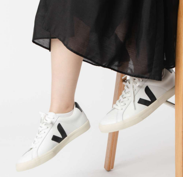 Giay Veja Esplar Leather 'White Black' EO0200005