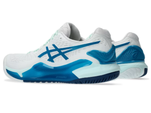 Giay Asics Gel Resolution 9 'White Teal Blue' 1042A208-102
