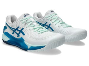 Giay Asics Gel Resolution 9 'White Teal Blue' 1042A208-102