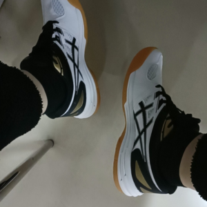 Giay Asics Court Break 2 'White Black Orange' 1073A013-103