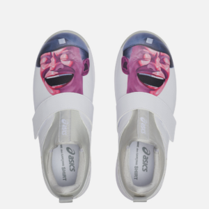 Giay Asics x Comme des Garcons Shirt x Yue Minjun Winjob CP303 'Smiling Man Graphic' 1201A397-100