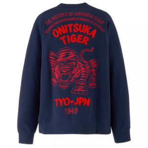 Ao Onitsuka Tiger Sweat Top 'Navy Red' 2183B165-401