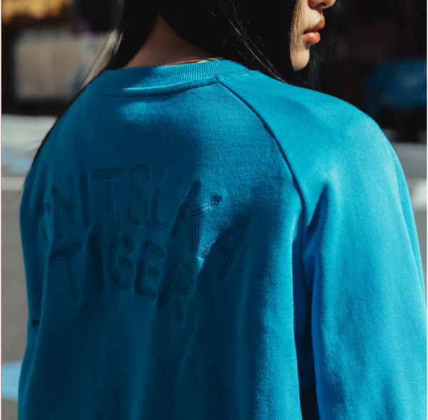 Ao Onitsuka Tiger Sweat Top 'Blue' 2183B183-301