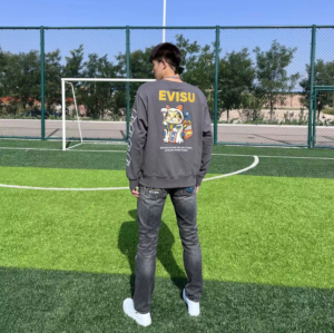 Quan Evisu Embroidered Straight 'Blue' 2EAHTM2JE12010CT