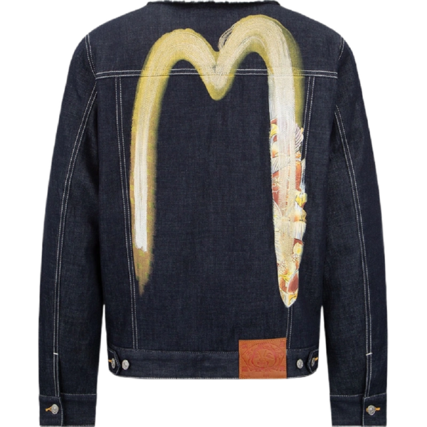 Ao Evisu Embroidered Lapel Denim 'Blue' 2EAHTM3DJ1930RXCT