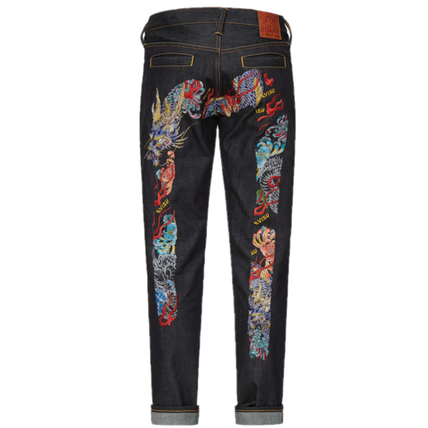 Quan Evisu Seagull And Logo Denim 'Blue' 2EAHTM1JE90417CT