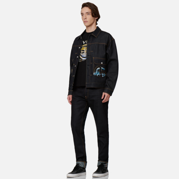 Ao Evisu Allover Godhead 'Black Blue' 2EAHTM2DJ703LFCT