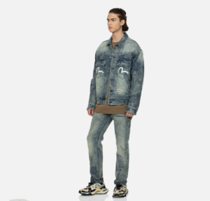 Ao Evisu Allover Pocket Seagull 'Blue' 2EAHTM4DJ8002LFDN