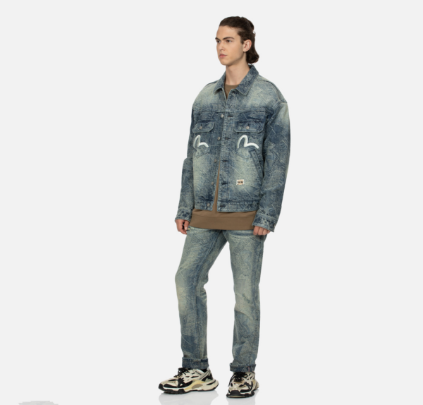 Ao Evisu Allover Pocket Seagull 'Blue' 2EAHTM4DJ8002LFDN