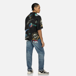 Quan Evisu Playful Godhead Print 'Blue' 2ESHTM4JE10403DDN