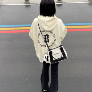 Tui Balenciaga Cabas Handbag 'Ivory Black' 3903462HH3N9260