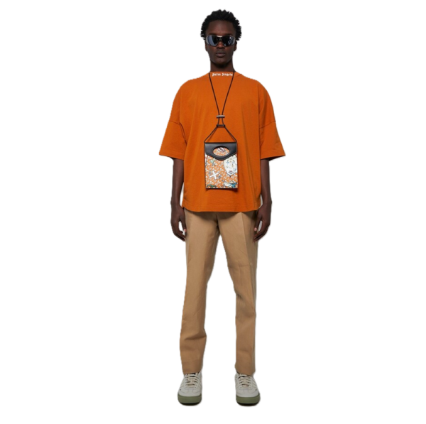 Tui Burberry Marine Print Crossbody Bag 'Orange' 8040048