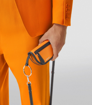 Tui Burberry Leather Olympia Card Case 'Orange' 80403161