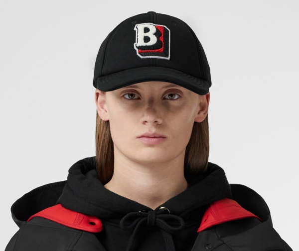 Mu Burberry Letter Graphic Cotton Baseball 'Black' 80487301