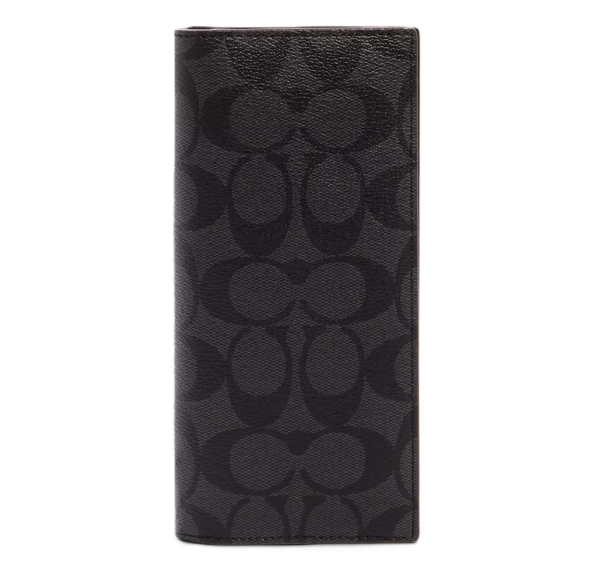 Vi Coach Breast Pocket Wallet Signature 'Black' 91635-QBLWO