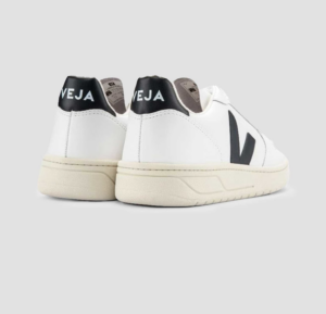 Giay Veja V-10 Leather 'White Black' VX020005