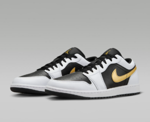 Giay Nike Air Jordan 1 Low 'Gold Swoosh' 553558-172