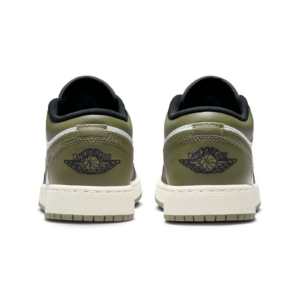 Giay Nike Air Jordan 1 Low GS 'Black Medium Olive' 553560-092