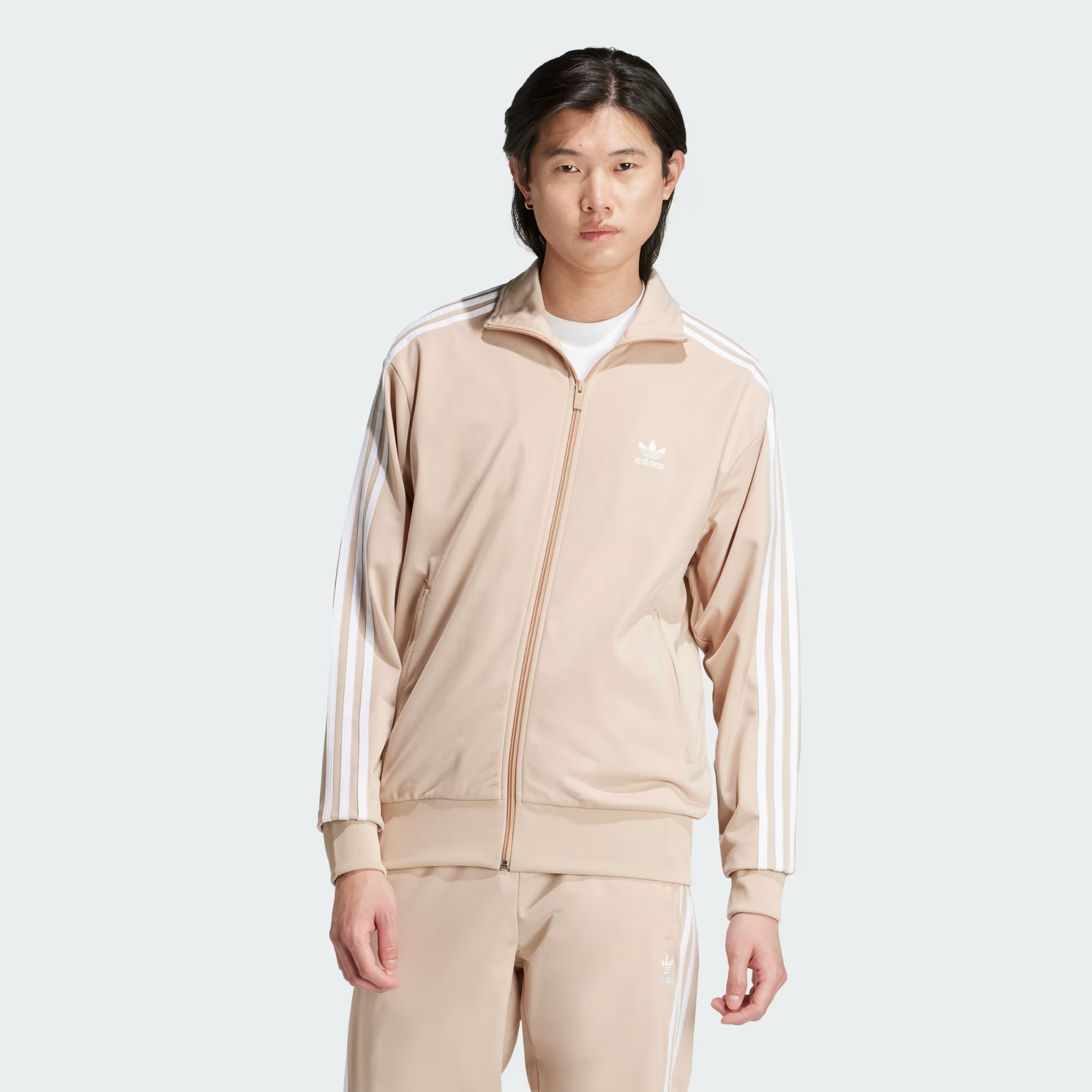 Ao Adidas Track Top Firebird Classics Adicolor 'Magic Beige' IY9888