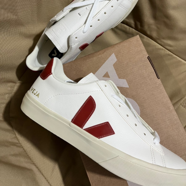 Giay Veja Campo Lace-Up 'White Red' CP052615