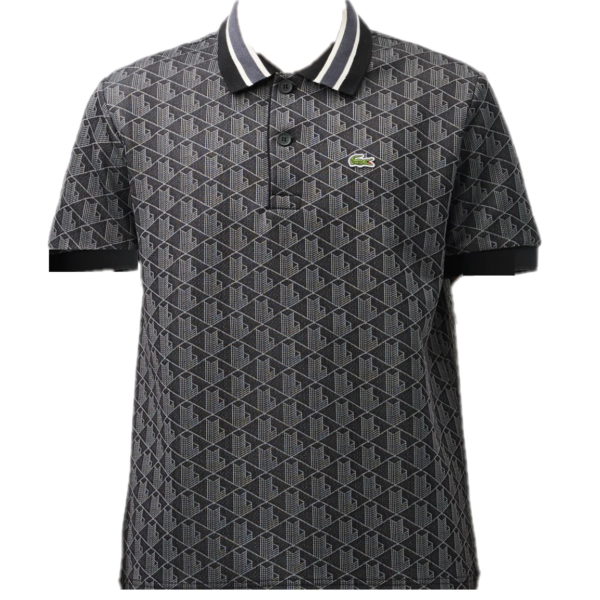 Ao Lacoste Polo Jacquard 'Grey' DH1417-10-4PC