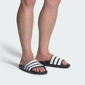 Dep Adidas Adilette Flow Slides 'Core Black White' IF4134