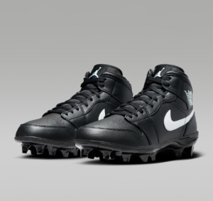 Giay Nike Air Jordan 1 Mid TD Cleat 'Black White' FJ6805-001