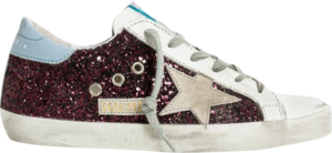 Giay Golden Goose Wmns Superstar 'Wine Glitter' G36WS590-S99