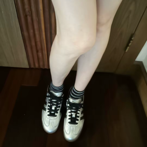 Giay Adidas Samba 'Silver Metallic Black Gum' JI4218