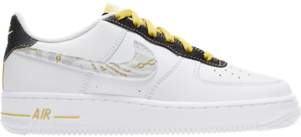 Giay Nike Air Force 1 '07 LV8 GS 'Gold Links Zebra Print' DH5480-100