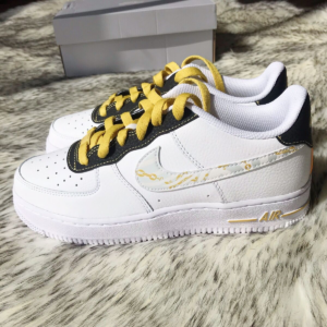 Giay Nike Air Force 1 '07 LV8 GS 'Gold Links Zebra Print' DH5480-100