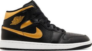 Giay Nike Air Jordan 1 Mid 'Black Metallic Gold' DQ8426-071