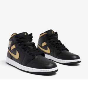 Giay Nike Air Jordan 1 Mid 'Black Metallic Gold' DQ8426-071