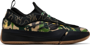 Giay Adidas Dame 9 x BAPE 'Black Green' JH6358