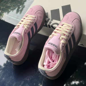 Giay Adidas VL Court 'Pink' JR8309