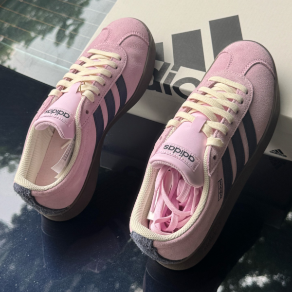 Giay Adidas VL Court 'Pink' JR8309