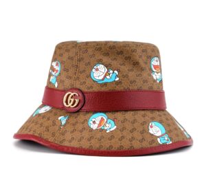 Mu Gucci x Doraemon Bucket Hat 'Beige Ebony' 648846-4HACU-8574