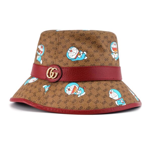 Mu Gucci x Doraemon Bucket Hat 'Beige Ebony' 648846-4HACU-8574