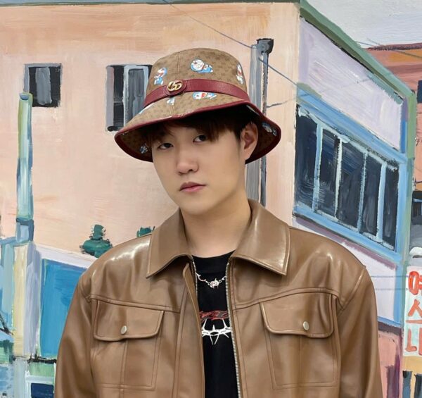 Mu Gucci x Doraemon Bucket Hat 'Beige Ebony' 648846-4HACU-8574