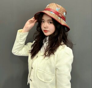 Mu Gucci x Doraemon Bucket Hat 'Beige Ebony' 648846-4HACU-8574