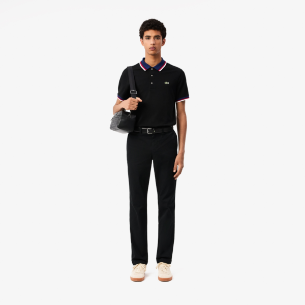 Ao Lacoste Regular Fit Stretch Mini Pique 'Black' PH3461-51-031
