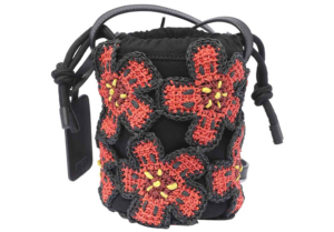 Tui Kenzo Flower boke bucket bag 'Black Red' FE52SA504F0421