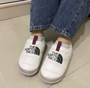 Giay The North Face Nuptse Mules 'White Grey' NF0A5G2B-Q4C