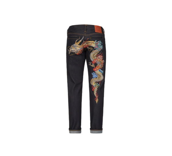 Quan Evisu Dragon Embroidered 'Blue' 2EAHTM1JE10117CT