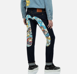 Quan Evisu Graffiti Daruma 'Blue' 2ESHTM3JE91010CT