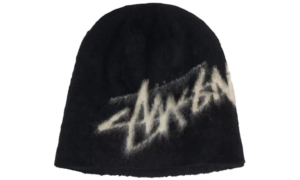 Mu Stussy Brushed Out Stock Skullcap 'Black' 1321191BLAC