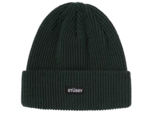 Mu Stussy Small Patch Beanie 'Black' 1321009